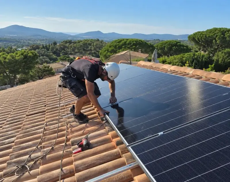 Installateur panneaux solaires Saint-Jean-Lasseille — pose photovoltaïque sur toiture