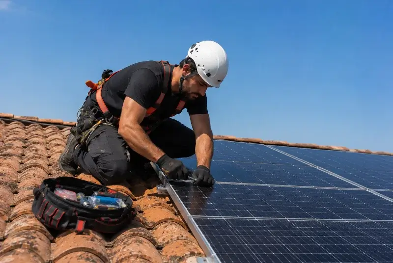 Maintenance et monitoring de panneaux solaires à Saint-Jean-Lasseille
