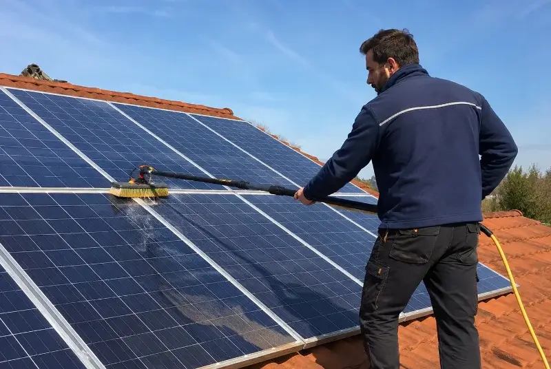 Nettoyage et entretien de panneaux solaires à Saint-Jean-Lasseille