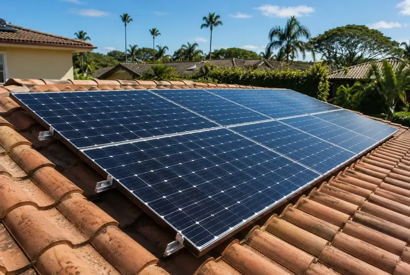 Installation de panneaux solaires à Saint-Jean-Lasseille